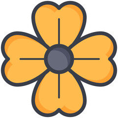 Sticker - Clover Vector Icon