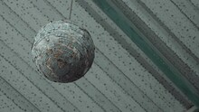 Old Style Vintage Disco Ball In A Abandoned Place