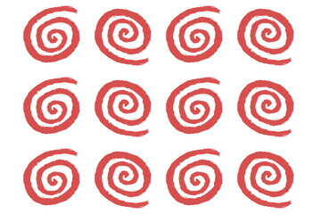 Red spiral pattern background, Red background.