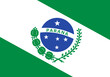 Parana Flag, state of Brazil. Vector Illustration.