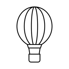 Sticker - hot air balloon transport linear