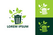 © marfuah - Eco trash logo template design vector