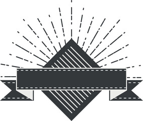 Wall Mural - retro label template. vintage bursting stamp ribbon