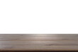 © Apichai - Top view, wooden table white background texture design blank for text, Web background idea or brochure, illustration, advertise product, gradiant wall