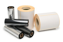 Rroll Wax Ribbon For Thermal Transfer Printer In Core And Thermal Labels
