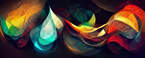 Abstract colorful texture background, wavy lines in a mesmerize motion