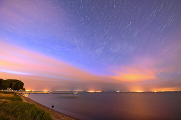 Wall Mural - Star trails from Oslonino - May 16, 2020 - Poland
