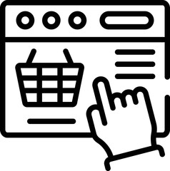 E-commerce vector icon