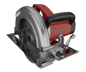 3d rendering circular saw to cut