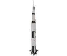 Realistic Space Rocket 3D Rendering, Astronomy Icon
