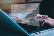 © Montri - online exam concept, choose correct answer in test.  checklist and online testing on laptop. online exam test with laptop.  on-line questionnaire results on desktop. quiz.