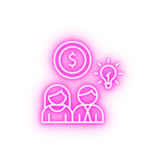 Sticker - Creative idea neon icon