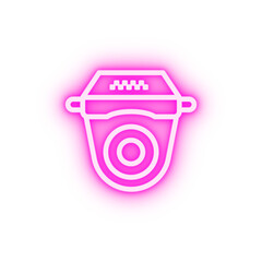 Sticker - Cctv camera neon icon