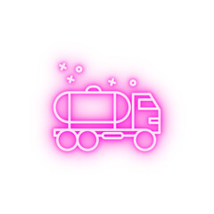 Sticker - Manufacture machinery can neon icon