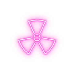 radiation neon icon