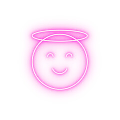 Wall Mural - Angel emotions neon icon