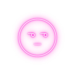 Canvas Print - Winking emotions neon icon