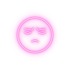 Canvas Print - Angry emotions neon icon