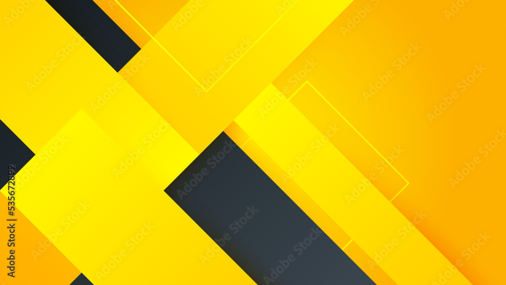 Elegant black and yellow background with geometric shapes texture and ...