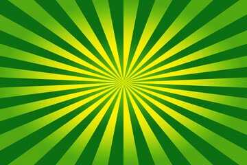 Yellow To Dark Green Starburst Background