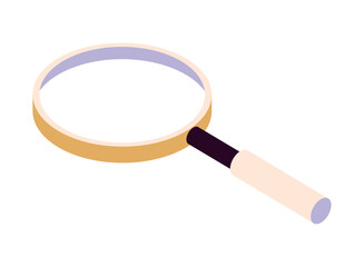 Wall Mural - magnifying glass icon