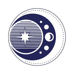 Wall Mural - moon and star astrology