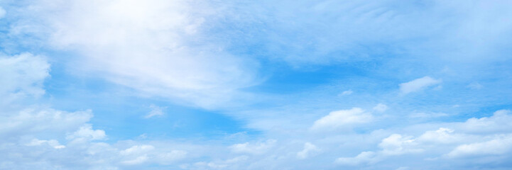 Wall Mural - beautiful blue sky cloudsfor background. panorama of sky.
