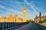 Fototapeta Big Ben - Big Ben and Westminster bridge in London. England