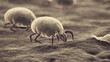 3d rendered illustration of dust mites