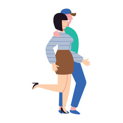 Sticker - korean lovers couple