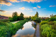 © Pawel Pajor - Grand Union canal at sunset in Milton Keynes. England