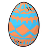 Fototapeta Dinusie - Easter eggs Paschal eggs image as cartoon colorful style for the Christian feast of Easter, which celebrates the resurrection of Jesus.
