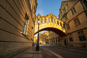 Sticker - Hertford Bridge known as the Bridge of Sighs  on New College Lane in Oxford, England