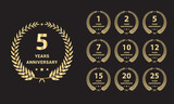 Fototapeta  -  Year Anniversary Celebration Logo. Year Anniversary Vector Art, Icons, and Graphics 