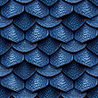 © TimeaPeter - seamless pattern of realistic blue dragon scales 3d rendering