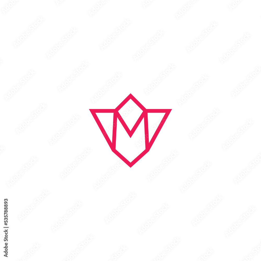 Letter M Royal Crown Logo Vector Design. Abstract emblem, designs ...