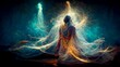 Shamanic energy showing quantum connections throughout eternity