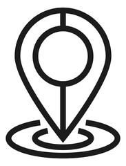 Poster - Geo pin icon. Location symbol. Destination sign