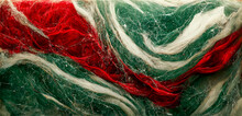White Red And Green Marble