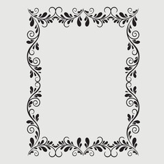 Wall Mural - Frame, in the style of an ornament, Vector illustration eps 10, Art.