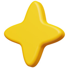 3d star icon illustration