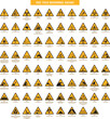 set of iso 7010 warning signs on white background