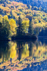 Sticker - Spectacular autumn in Mont Tremblant, Quebec, Canada