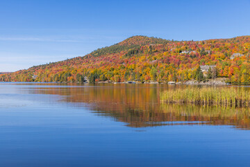 Poster - Spectacular autumn in Mont Tremblant, Quebec, Canada