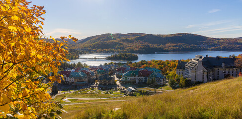 Wall Mural - Spectacular autumn in Mont Tremblant, Quebec, Canada