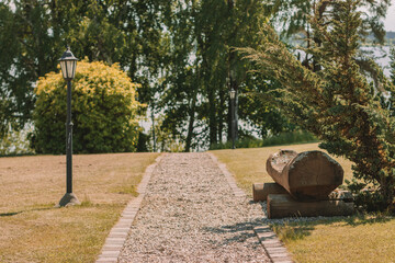 Wall Mural - bench in the garden