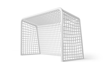 Wall Mural - Football Goalpost in 3d render realistic