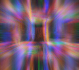 Canvas Print - Abstract iridescent glitch art texture background image.