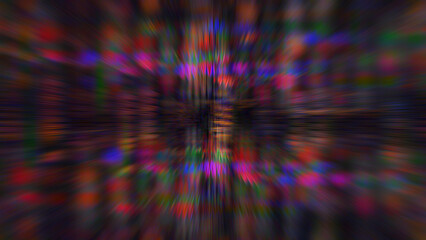 Canvas Print - Abstract iridescent glitch art texture background image.