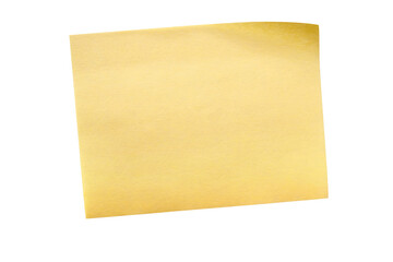 Yellow sticky post it note photo transparent background isolated PNG file